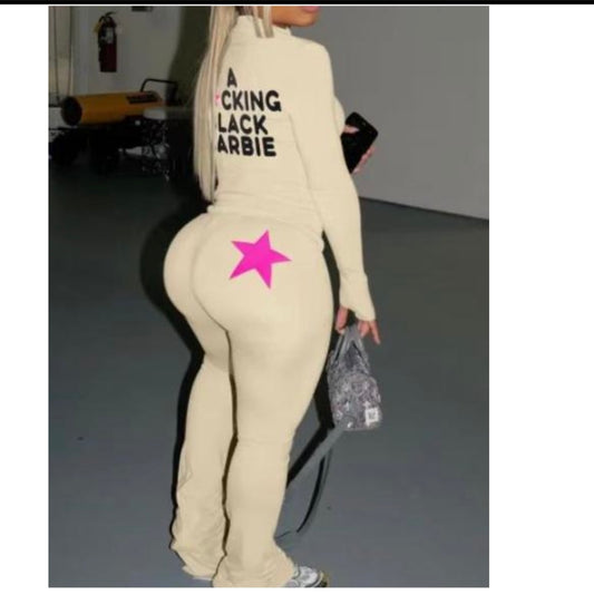 F*cking Black Barbie Jogging Suit Set